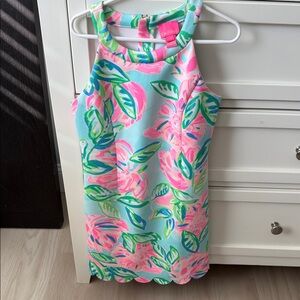 Lilly Pulitzer Pink and Green Floral Dress